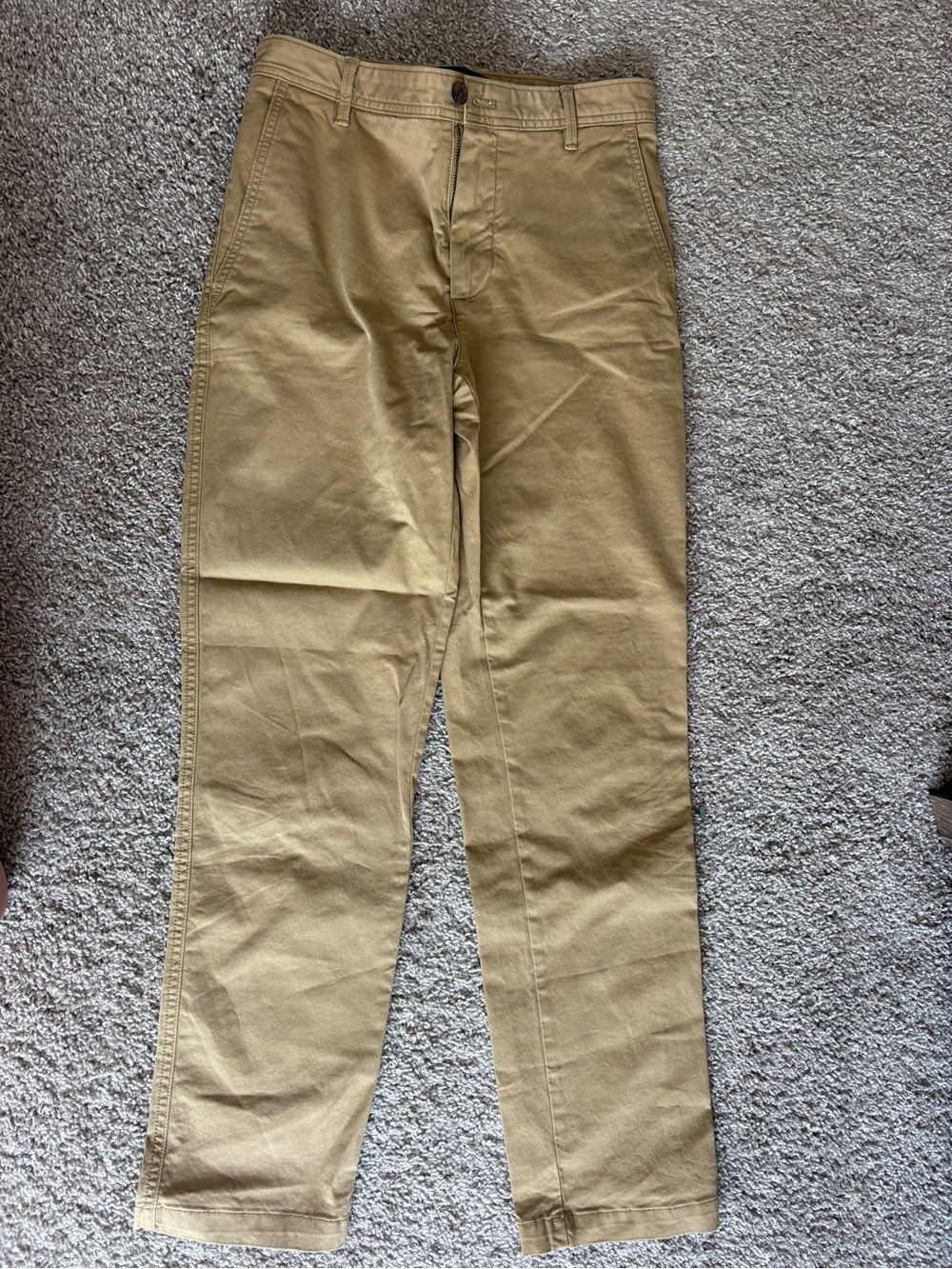 Banana Republic Women's Tan Straight-Leg Trousers